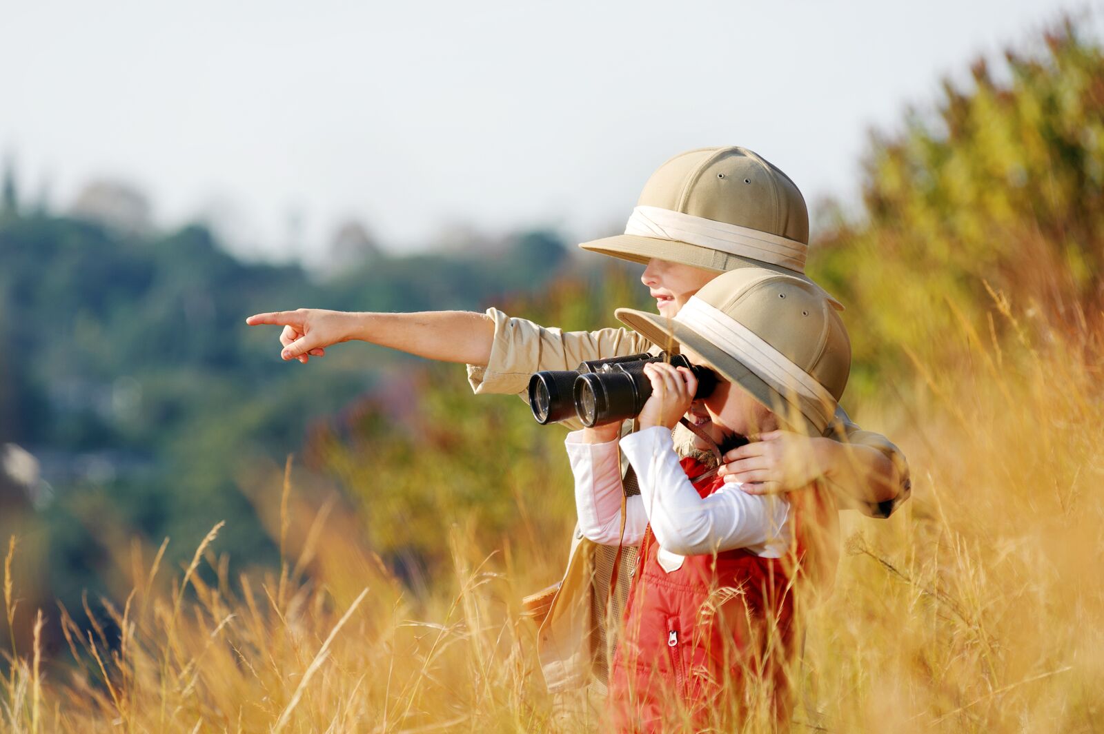 Kids exploring